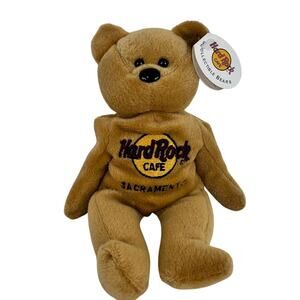 5 for $25| Hard Rock Cafe Sacramento Isaac Beara bean bag plush‎